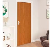 Kaloriko Films autoadhésifs pour Portes, 4 pcs, chêne Clair PVC, 210 x 90 cm, décor Aspect Bois pour Meubles et Surfaces Lisses, Pose Simple, Nettoyage Facile, Effet Opaque