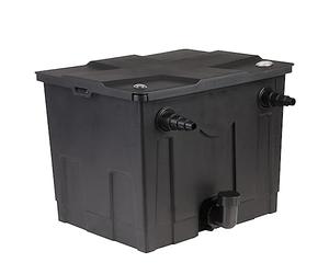 Kaloriko Filtre de bassin 8000 l/h avec matériau filtrant grossier et fin, dimensions 54 x 40,2 x 40 cm, accessoires pour bassins décoratifs jusqu'à 12 000 litres, compatible avec clarificateurs UV-C
