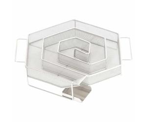 Kaloriko Générateur de fumée Froide Barbecue BBQ Gril fumoir rôtissoire en Acier Inoxydable 304, Hexagonal 22,5 cm, pour Viande, Fromage, légumes, Usage extérieur