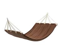 Kaloriko Hamac avec Barre en Bois Marron 210 x 150 cm, Coton et Polyester, capacité 150 kg, pour Deux Personnes, Jardin extérieur terrasse Balcon Camping Plage Confort Durable
