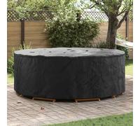 Kaloriko Housse de protection pour meubles de jardin - Noir - 244 x 244 x 71 cm - En tissu Oxford 210D - Résistant aux intempéries - Avec sac de transport