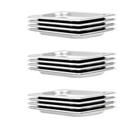Kaloriko Lot de 12 récipients gastronorm GN 1/4 20 mm en acier inoxydable pour comptoir chauffant Bainmarie, buffet, restauration, cantine, restaurant, cuisine, service au chaud