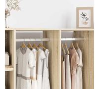 Kaloriko Lot de 12 tringles à vêtements en alliage d'aluminium argenté, 472 x 15 x 29 mm, peu encombrant, antidérapant, robuste pour garde-robe, armoire et dressing, idéal pour organiser et ranger