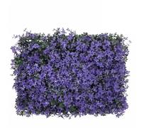 Kaloriko Lot de 24 brise-vue en feuilles artificielles Violet 40 x 60 cm Clôture en polyéthylène pour jardin, terrasse, balcon avec aspect naturel et utilisation flexible comme haie, plante, parterre