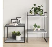 Kaloriko Lot de 8 étagères à livres, gris béton - 40 x 50 x 1,5 cm - En bois - Pour étagère murale, étagère sur pied, étagère pour charges lourdes, étagère enfichable, salon, bureau, cuisine, garage