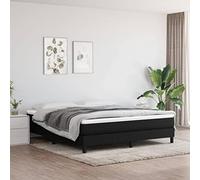 Kaloriko Matelas à Ressorts ensachés Noir 160 x 200 x 20 cm, Tissu Respirant 100% Polyester, Mousse Confortable, Soutien Ferme Moyen, Confort Adulte Chambre lit