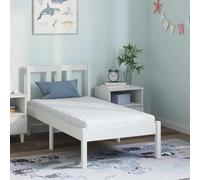 Kaloriko Matelas blanc 70 x 140 cm avec tissu jacquard et couche en noix de coco, matelas de couchage en mousse polyuréthane pour invités et lit bébé, respirant, ergonomique, pour sommier à lattes et