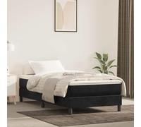 Kaloriko Matelas de lit à Ressorts ensachés fermeté Moyenne Noir 120x190x20 cm Velours, Matelas Mousse, Ressort mémoire, Forme Latex, Ergonomique, Respirant, Confort Sommeil, Soutien Dos