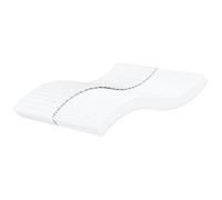 Kaloriko Matelas en Mousse Blanc 160 x 200 x 17 cm, Housse Tissu tricoté Respirante, Mousse PU 22D, réversible H2 H3, Confort Ferme et Moelleux pour lit Chambre Adulte