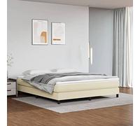 Kaloriko Matelas lit à Ressorts ensachés, Mousse, Forme Latex, orthopedique Ergonomique Ferme Moelleux Respirant, 160x200x20 cm crème, Soutien pour Chambre Adulte et Dos