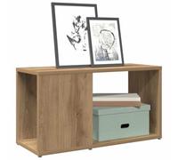 Kaloriko Meuble TV chêne Artisanal Bois d'ingénierie 60x24x32 cm avec Espace Rangement tiroir Porte pour Salon Bureau Chambre, Meuble Rangement bibliothèque Polyvalent Pratique