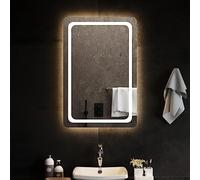 Kaloriko Miroir de Salle de Bain à LED 60 x 90 cm en Verre, IP65, USB 5 V, câble 1,5 m, Installation Murale Horizontale ou Verticale, pour Maquillage et Rasage