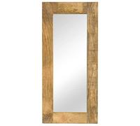 Kaloriko Miroir Mural en Bois de manguier Massif 50 x 110 cm, Cadre Vintage Poli Peint laqué, pour entrée Salle de Bain Chambre Salon Dressing intérieur Maison Appartement