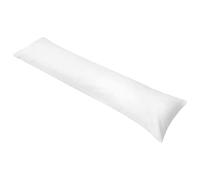 Kaloriko Oreiller de Corps Ergonomique 40 x 145 cm Blanc, Coussin traversin en Microfibre avec Housse déhoussable Lavable, Soutien Ferme Moelleux pour lit Chambre Dormir Nuit côté Dos Ventre