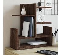 Kaloriko Organiseur de bureau aspect chêne - En bois - 49 x 20 x 52,5 cm - Avec compartiments - Porte-stylos - Pour bureau, maison, école, organisation - Structure peu encombrante
