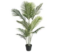 Kaloriko Palmier Artificiel Vert 120 cm en PP avec Pot Stable, 11 Branches et 365 Feuilles, Tronc réglable, décoration intérieur extérieur pour Salon, Balcon, Bureau, Maison