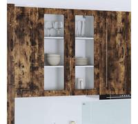 Kaloriko Panneau de Lave-Vaisselle Kalmar en Bois d'ingénierie chêne fumé 80 x 31 x 100 cm Armoire Rangement Cuisine avec 2 Portes 3 étagères Pratique et