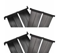 Kaloriko Panneaux solaires Chauffage Piscine 4 pcs 80 x 620 cm, Tapis Solaire pour Pompe Chaleur, échangeur Thermique, Bassin extérieur, Hors Sol, Spa, Jacuzzi, Confort baignade Saison Chaude