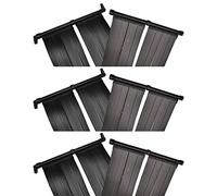 Kaloriko Panneaux solaires de Chauffage de Piscine, 6 pcs 80 x 620 cm, Panneau Solaire, réchauffeur, Pompe Chaleur, Tapis, bâche Bulle, échangeur Thermique, pour Piscine Spa Jacuzzi Bassin extérieur