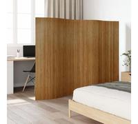 Kaloriko Paravent en bambou - Marron - 250 x 165 cm - Pliable - Autoportant - Paravent brise-vue - Paravent pour salon, chambre à coucher, bureau - Opaque - Séparation naturelle