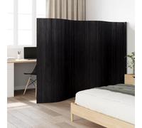 Kaloriko Paravent en bambou noir - 400 x 165 cm - Pliable - Autoportant - Paravent brise-vue - Paravent pour salon, chambre à coucher, bureau - Aspect naturel