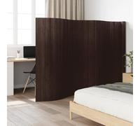 Kaloriko Paravent marron foncé en bambou, 600 cm de largeur x 165 cm de hauteur, séparateur de pièce sur pied, pliable, opaque, pour salon, chambre à coucher, bureau