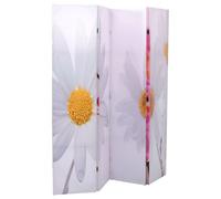 Kaloriko Paravent pliable 160 x 170 cm, fleur en bois de sapin massif, autoportant et opaque, pliable pour salon, bureau, chambre à coucher, séparation décorative et brise-vue