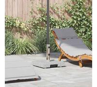 Kaloriko Pied de Parasol en Granit Gris 41 x 41 x 37 cm, Socle Stable avec roulettes, Support Lourd pour Parasol Droit ou déporté, Jardin terrasse Balcon Piscine Patio