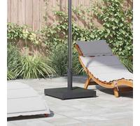 Kaloriko Pied de Parasol Gris foncé, Socle Base Support Lest Lourd pour Parasol Droit ou déporté, Acier 45 x 45 x 31,5 cm, Roues, Jardin terrasse Balcon Exterieur