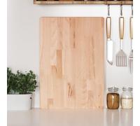 Kaloriko Planche à découper en Bois Massif de hêtre 50 x 35 x 4 cm, Billot Robuste pour hacher, trancher, Servir Fromage, Viande, Pain, légumes, Cuisine, Table de Travail et présentation