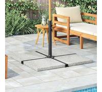 Kaloriko Plaque de Poids carrée pour Parasol en Granit Gris 25 kg, Base Stable pour Jardin terrasse Balcon Plage extérieur, Support Lourd Contre Le Vent, Dalle Robuste 47 x 47 x 4,5 cm