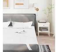 Kaloriko Protège Matelas Blanc 140 x 190 cm, alese Impermeable en Polyester Respirant, Housse Silencieux avec Sangles Elastique, Lavable Machine, Protection lit Chambre Adulte Enfant Bebe