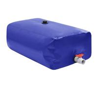 Kaloriko Réservoir d'eau Pliable 1000 L en PVC Bleu, Robinet Pliable, 150 x 120 x 50 cm, pour arrosage Irrigation Jardin Potager Serre Balcon avec Tuyau raccord Pompe arrosoir