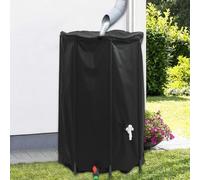 Kaloriko Réservoir d'eau Pliable 500 L en PVC Noir avec Robinet, arrosage Irrigation Jardin, Tuyau asperseur, Goutte, raccord, Potager, Serre, Balcon, Pluie, rétractable, 80 x 100 cm