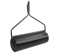 Kaloriko Rouleau Gazon Noir en Fer 63 L pour pelouse, aérateur, compacteur, Cylindre, tasseur, Outil de Jardin, niveler, semer, Graine, Sable, Remplissage Facile, Entretien du Terrain et du Sol