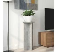 Kaloriko Support de Plante 2 pcs Gris béton en Bois d ingénierie 29,5 x 29,5 x 60 cm, Support tuteur, Treillis, Arceau, Grille, obelisque, pour Plante d intérieur, Balcon et Pot
