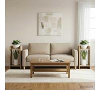 Kaloriko Support de Plante 2 pièces chêne Sonoma 30 x 30 x 60 cm en Bois d’ingénierie, Cadre Ouvert, pour intérieur, Support tuteur, Treillis, Arceau, Grille, Pot et Fleur