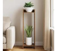 Kaloriko Support de Plante Bois Ancien, Treillis intérieur en Bois d ingénierie 30 x 30 x 100 cm, Arceau à Cadre Ouvert pour Fleur, Rosier, Lierre, Vigne, Balcon, Salon, Usage Quotidien