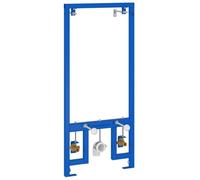 Kaloriko Support Mural de Salle de Bain Bleu en Acier avec revêtement Puissant, 50 x 3 x 112 cm, Hauteur réglable 112 à 135 cm, Installation Flexible, pour lavabo et Serviette