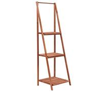Kaloriko Support pour Plantes en Bois de cèdre Marron 45 x 40 x 145 cm, Support tuteur Pliable pour Fleur, Treillis, Arceau, Grille, obelisque, Balcon et intérieur, 3 kg par étagère