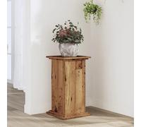 Kaloriko Support pour Plantes Vieux Bois 33 x 33 x 60 cm en Bois d'ingénierie, Support tuteur Grille Arceau intérieur, pour Pot Fleur, Tomate, Rosier, Lierre, 60 kg, décor Moderne