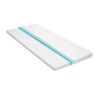 Kaloriko Surmatelas 120 x 200 cm Mousse Froide Profil d'oeuf 6 cm, Couvre Matelas Respirant, Housse Lavable, protège literie Silencieux, Confort pour lit, Blanc