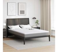 Kaloriko Surmatelas Blanc 160 x 200 cm en Tissu tricoté, Mousse de Latex 5,5 cm, Couvre Matelas Respirant et matelassé pour lit, Confort Doux, Usage intérieur