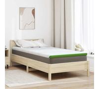 Kaloriko Surmatelas Blanc et Vert 120 x 200 cm en Tissu Jacquard, Mousse a memoire de Forme, literie Interieur, Confort Matelasse, Surface Respirante, Soutien Doux pour lit