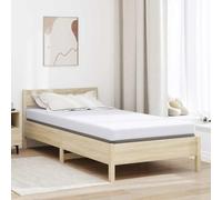 Kaloriko Surmatelas en Mousse à mémoire pour Adulte, lit Long 90 x 200 cm, Tissu Respirant Blanc, Housse Lavable, Fond antidérapant, Confort Moelleux avec Parfum Lavande pour Chambre intérieure