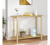 Kaloriko Table Console Bois d'ingénierie 110x38x75 cm avec tiroir Rangement et Support Stable pour Salon Chambre entrée Bureau décoration Moderne Vintage