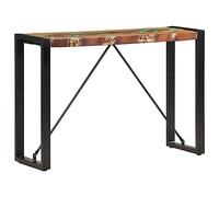 Kaloriko Table Console Industrielle en Bois de récupération Massif 110x35x76 cm avec Plateau Stable et Pieds en Acier pour Salon Couloir entrée Bureau, Rangement Pratique et Charme Vintage Unique