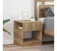 Kaloriko Table d'appoint en Bois d'ingénierie chêne Artisanal 40,5 x 40 x 45 cm Set 2 pièces pour Salon Chambre Bureau Rangement Moderne et Fonctionnel