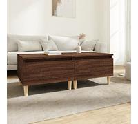 Kaloriko Tables d'appoint en Bois ingénierie chêne Marron 50x46x35 cm 2 pièces avec tiroir Rangement Console pour Salon Chambre Bureau décoration Moderne Vintage