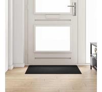 Kaloriko Tapis Couloir Anthracite 100 x 100 cm 100% polypropylène carré antidérapant Lavable intérieur Salon Chambre Couloir décoration Design Moelleux Confort